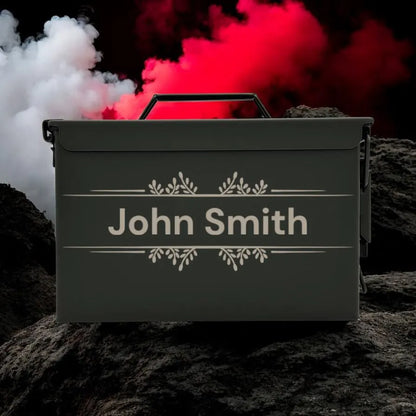 Engraved .50&.30 Cal Ammo Box